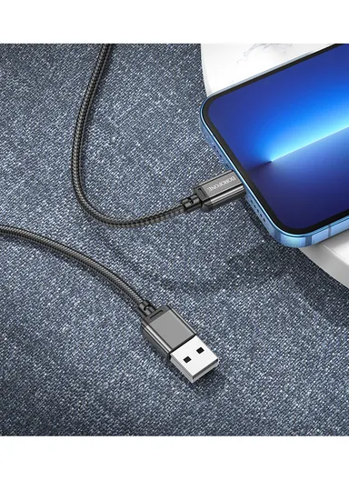 2.4 USB to Lightning Cable BX87 - black