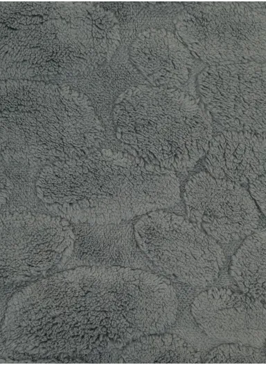 90x150cm Traditional Rectangular Bath Mat with Soft Polyester Surface - Blue Grey