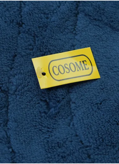 90x150cm Traditional Rectangular Bath Mat with Soft Polyester Surface - Blue