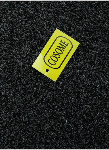 60x90cm Welcome Doormat, Durable Textured PVC Floor Mat with Non-Slip Backing - Black