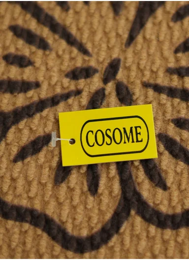 50x80cm Rubber Door Mat Dustproof Non-slip Home, Hotel, Entrance Mat Floor Carpet - Dark Beige