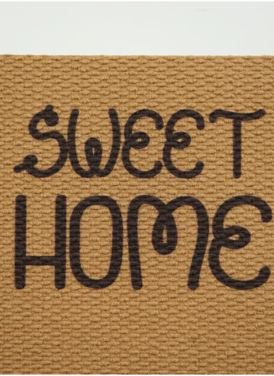 50x80cm Rubber Door Mat Dustproof Non-slip Home, Hotel, Entrance Mat Floor Carpet - Dark Beige