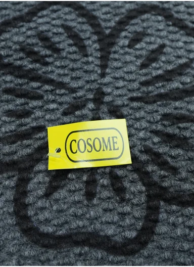 50x80cm Rubber Door Mat Dustproof Non-slip Home, Hotel, Entrance Mat Floor Carpet - Grey