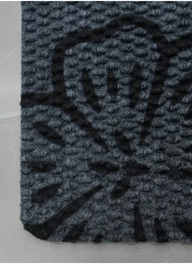 50x80cm Rubber Door Mat Dustproof Non-slip Home, Hotel, Entrance Mat Floor Carpet - Grey