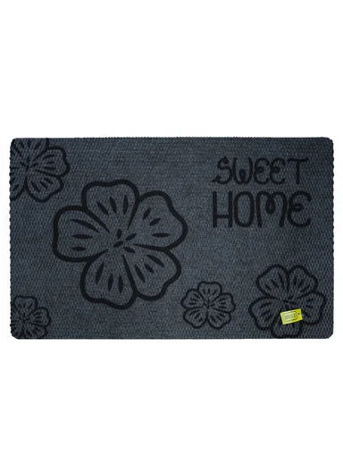 50x80cm Rubber Door Mat Dustproof Non-slip Home, Hotel, Entrance Mat Floor Carpet - Grey