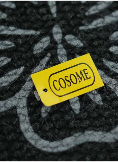 50x80cm Rubber Door Mat Dustproof Non-slip Home, Hotel, Entrance Mat Floor Carpet - Black