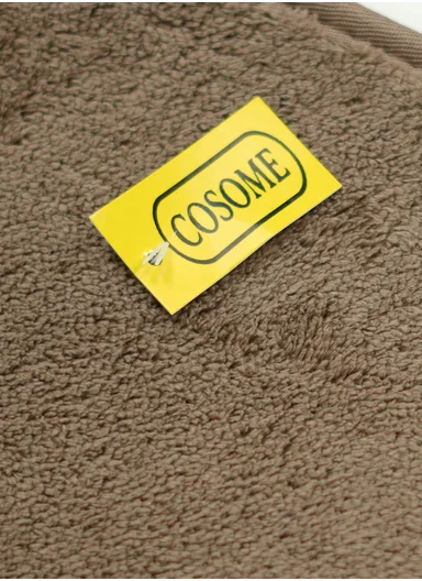 50×80cm Absorbent Bathroom Floor Mat with Non-Slip Backing - Brown