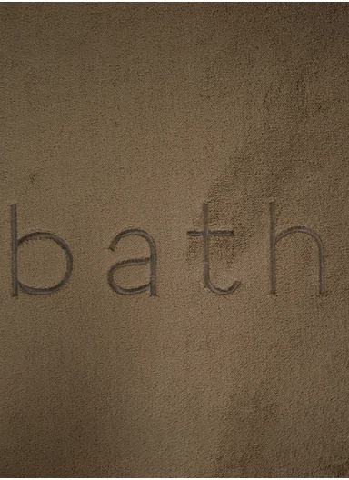 50×80cm Absorbent Bathroom Floor Mat with Non-Slip Backing - Brown