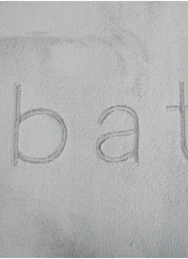 50×80cm Absorbent Bathroom Floor Mat with Non-Slip Backing - Light Grey