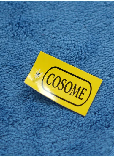 50×80 cm Absorbent Bathroom Floor Mat with Non-Slip Backing - Blue