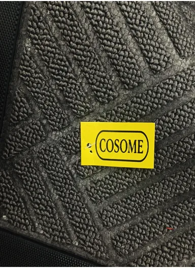 80×120cm Large Rubber Doormat for Indoor &amp; Outdoor Use, Non-Slip Backing, Easy Clean Floor Mat - Grey