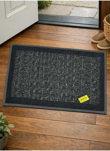 40×60cm Cloud-Soft Chenille Bath Mat,Ultra Absorbent, Stay-Put Non-Slip Rug - Grey