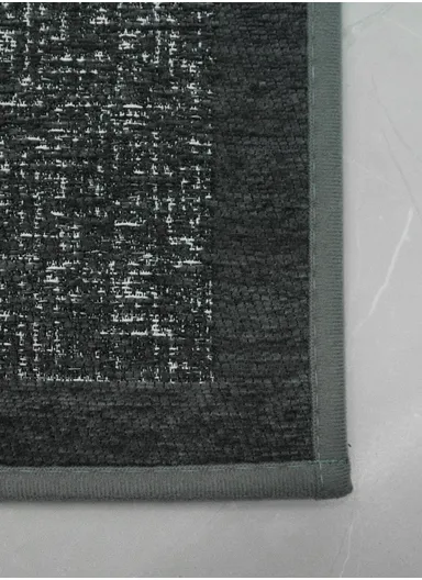 40×60cm Cloud-Soft Chenille Bath Mat,Ultra Absorbent, Stay-Put Non-Slip Rug - Grey