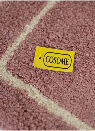 80x50cm Comfort Bath Mat With Home Text Design, Non-Slip &amp; Absorbent - Pink