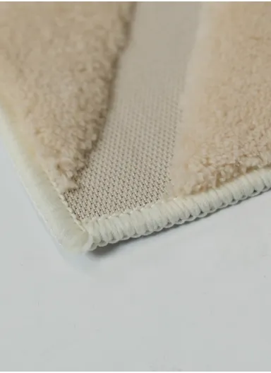 100x150cm Modern Geometric Carpet with Raised Pattern - Beige