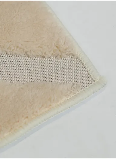 100x150cm Modern Geometric Carpet with Raised Pattern - Beige