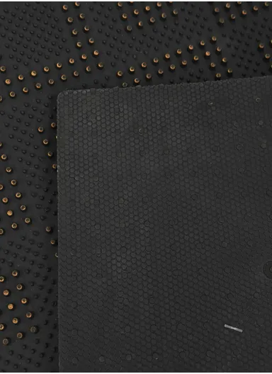 75x45cm Non-Slip Floor Doormat with Decorative Border - Brown