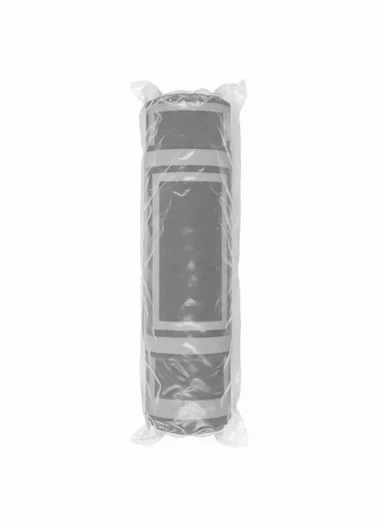 12mm 2-Pieces Textured Stripe Design Anti-Slip Kitchen Floor Mat Set - Dark Grey