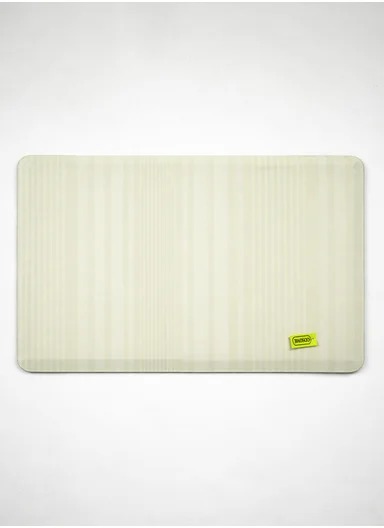 44x71cm Anti-Fatigue Kitchen Floor Mat with Modern Leaves Design – Light Green