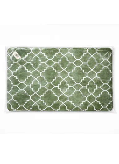 44x71cm Anti-Fatigue Kitchen Floor Mat with Modern Geometric Design – Green
