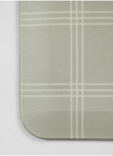 44x71cm Anti-Fatigue Kitchen Floor Mat with Modern Square Design – Light Green