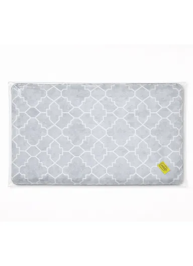44x71cm Anti-Fatigue Kitchen Floor Mat with Modern Geometric Design – Pale Blue