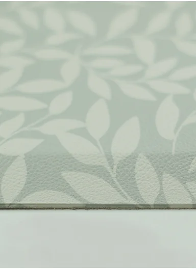 44x71cm Anti-Fatigue Kitchen Floor Mat with Modern Lines Design – Mint Green