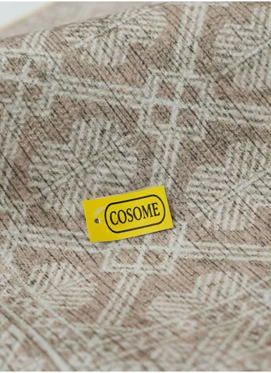 120x180cm Modern Polyester Carpet With Durable Lattice Pattern T-408 - Beige