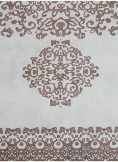 230x160cm Elegant Classic Medallion Carpet With Decorative Borders T-418 - Beige