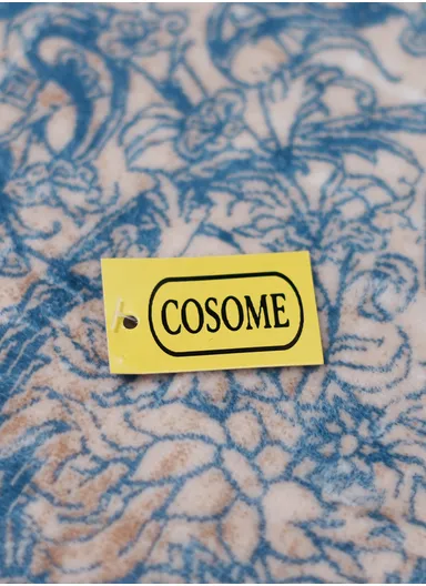 160x230cm Elegant Traditional Velvet Carpet With Classic Medallion Design - Light Blue