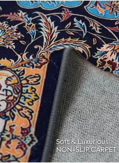 300x200cm Classic Medallion Carpet With Soft Surface &amp; Non-Slip Backing 
