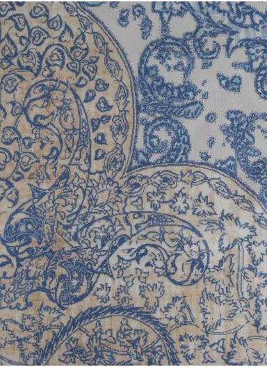 300x200cm Classic Carpet With Central Medallion Design BS-591 – Blue &amp; Beige