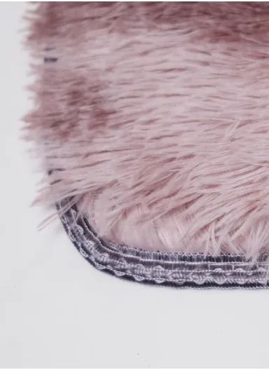 160x230cm Elegant Faux Fur Plush Carpet with Soft Texture - Purple