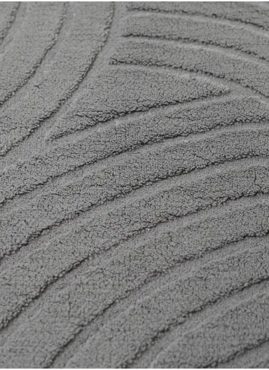 160x200cm Luxury Soft Plush Fabric Carpet with Modern Wave Texture – Grey