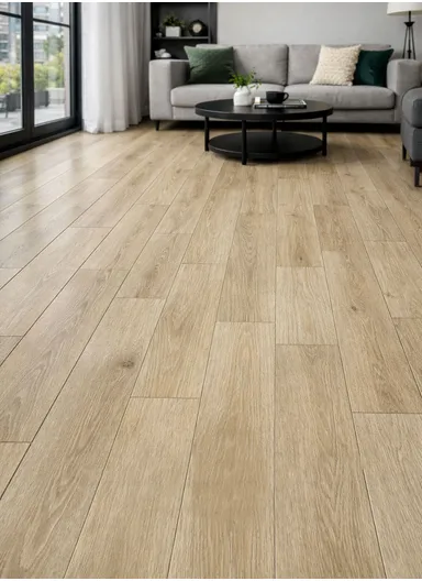 36 Pcs Self-Adhesive PVC Plank Flooring, 5m² Cover Area Waterproof Peel &amp; Stick Floor Tiles (L91.4 x W15.2 x T0.15)cm - Natural Oak