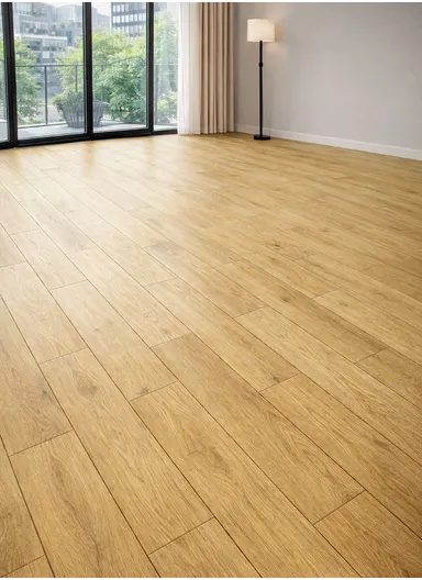 36 Pcs Self-Adhesive PVC Plank Flooring, 5m² Cover Area Waterproof Peel &amp; Stick Floor Tiles (L91.4 x W15.2 x T0.15)cm - Blonde Oak