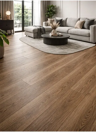 36 Pcs Self-Adhesive PVC Plank Flooring, 5m² Cover Area Waterproof Peel &amp; Stick Floor Tiles (L91.4 x W15.2 x T0.15)cm - Brown