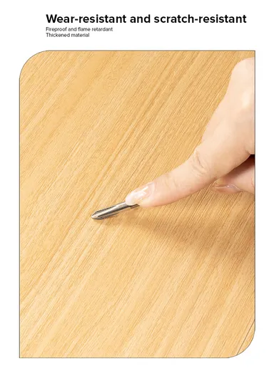 36 Pcs Self-Adhesive PVC Plank Flooring, 5m² Cover Area Waterproof Peel &amp; Stick Floor Tiles (L91.4 x W15.2 x T0.15)cm - Walnut