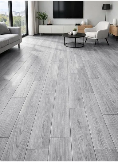 36 Pcs Self-Adhesive PVC Plank Flooring, 5m² Cover Area Waterproof Peel &amp; Stick Floor Tiles (L91.4 x W15.2 x T0.15)cm - Grey
