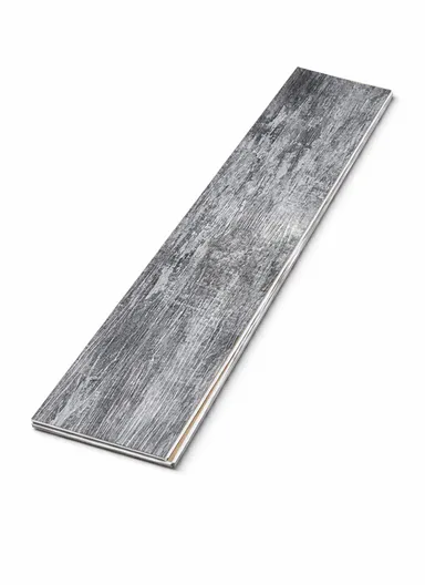 36 Pcs Self-Adhesive PVC Plank Flooring, 5m² Cover Area Waterproof Peel &amp; Stick Floor Tiles (L91.4 x W15.2 x T0.15)cm - Dark Grey