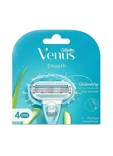 4 Pcs Venus Smooth Sensitive Aloe Vera Razor Blade Refills