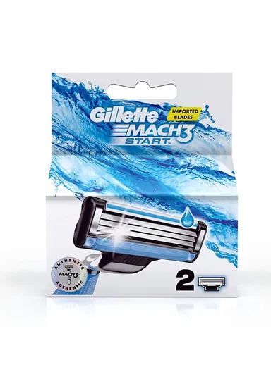 2 Pcs Mach 3 Start Blade Cartridges 