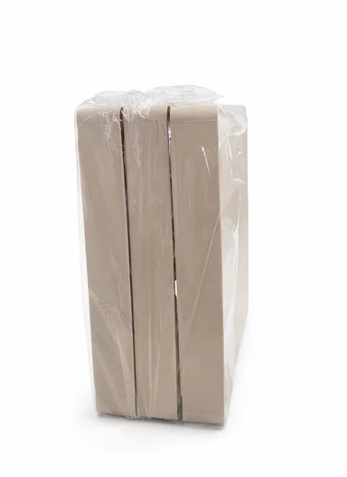 3-Tiers MultiPurpose Plastic Storage Rack With Wheels  (W50 × D14 × H65)cm 516-2250 - Beige