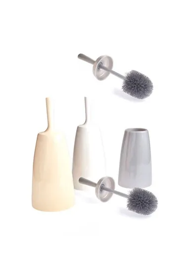 TOILET BRUSH &amp; HOLDER - White