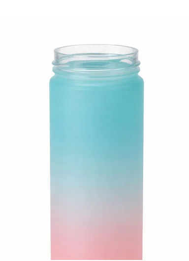 700ml Lightweight Gradient Water Bottle for Everyday Hydration - Aqua Blue &amp; Pink