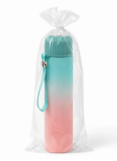 700ml Lightweight Gradient Water Bottle for Everyday Hydration - Aqua Blue &amp; Pink