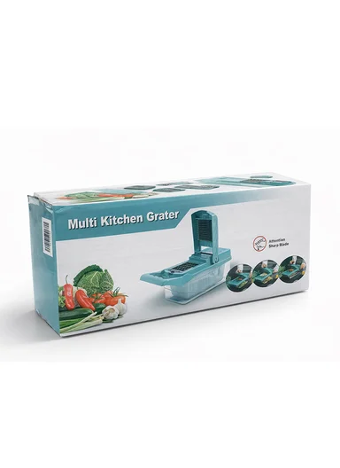 10-in-1 Multi-Functional Vegetable Chopper &amp; Slicer With Container (L32 x W13.5 x H10.5)cm