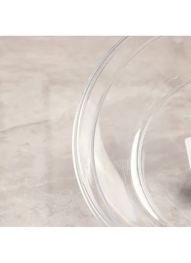 3-Piece High-Transparency Crystalline Food Container Set with Airtight Lids