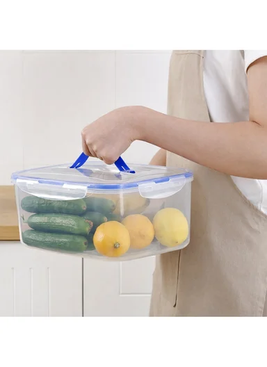 5-Pieces Clear Food Storage Container Set With Locking Lids &amp; Handle 14-8086