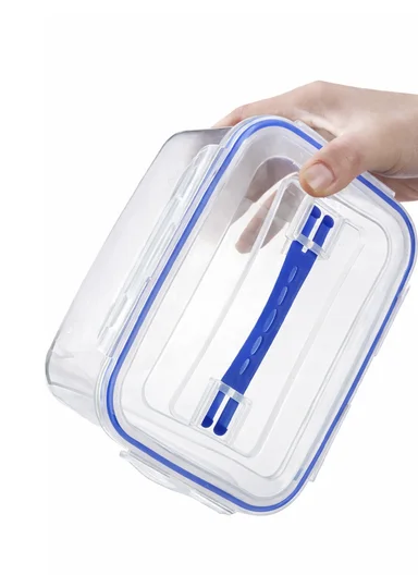 5-Pieces Clear Food Storage Container Set With Locking Lids &amp; Handle 14-8086